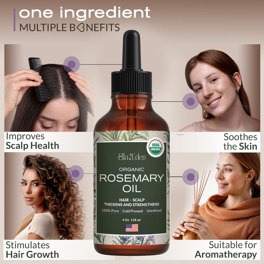 Ella & Eden diffuseur aromathérapie romarin, ambiance vivifiante et calme