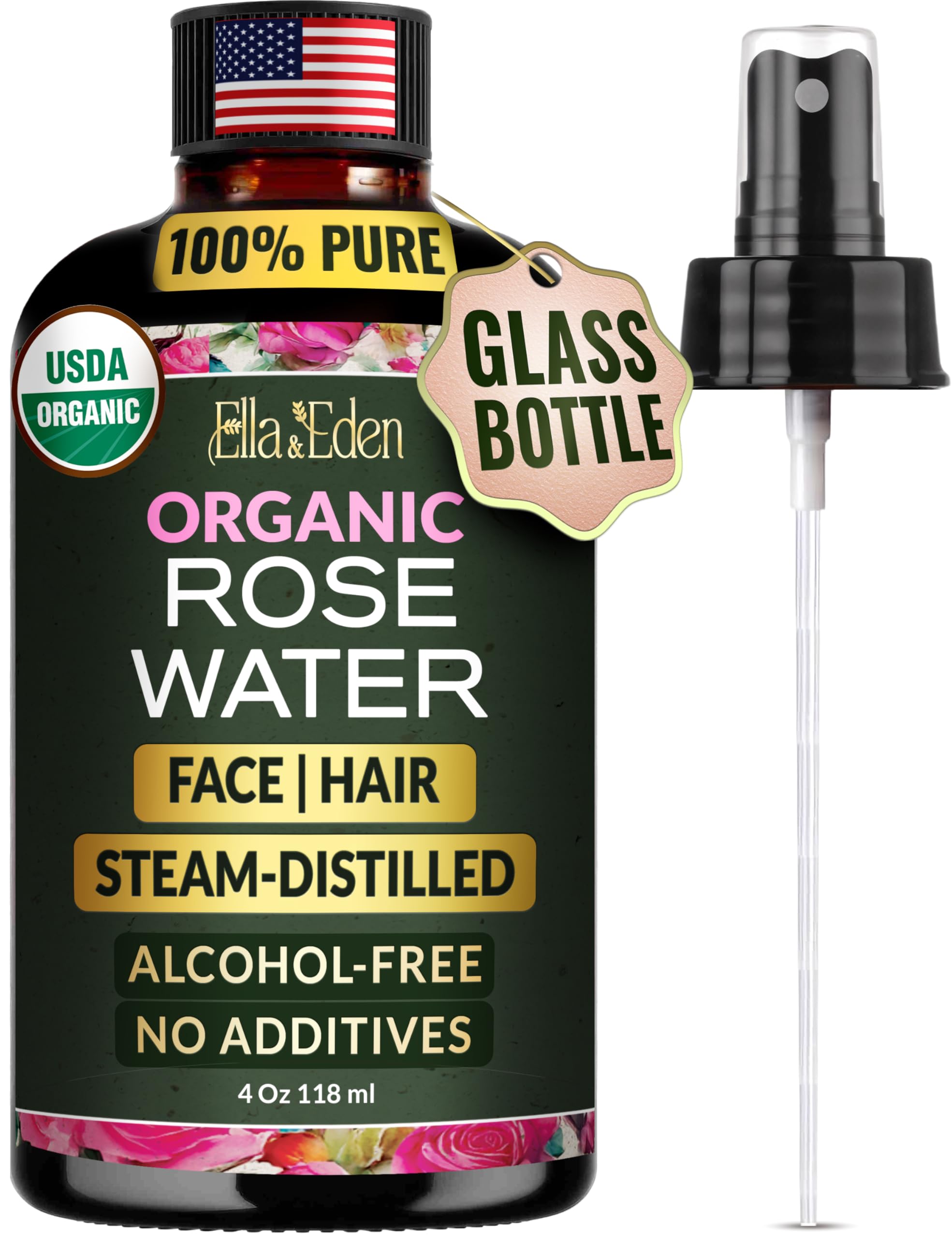 Ella & Eden Eau de Rose Brume Visage: hydratante et apaisante pour la peau.