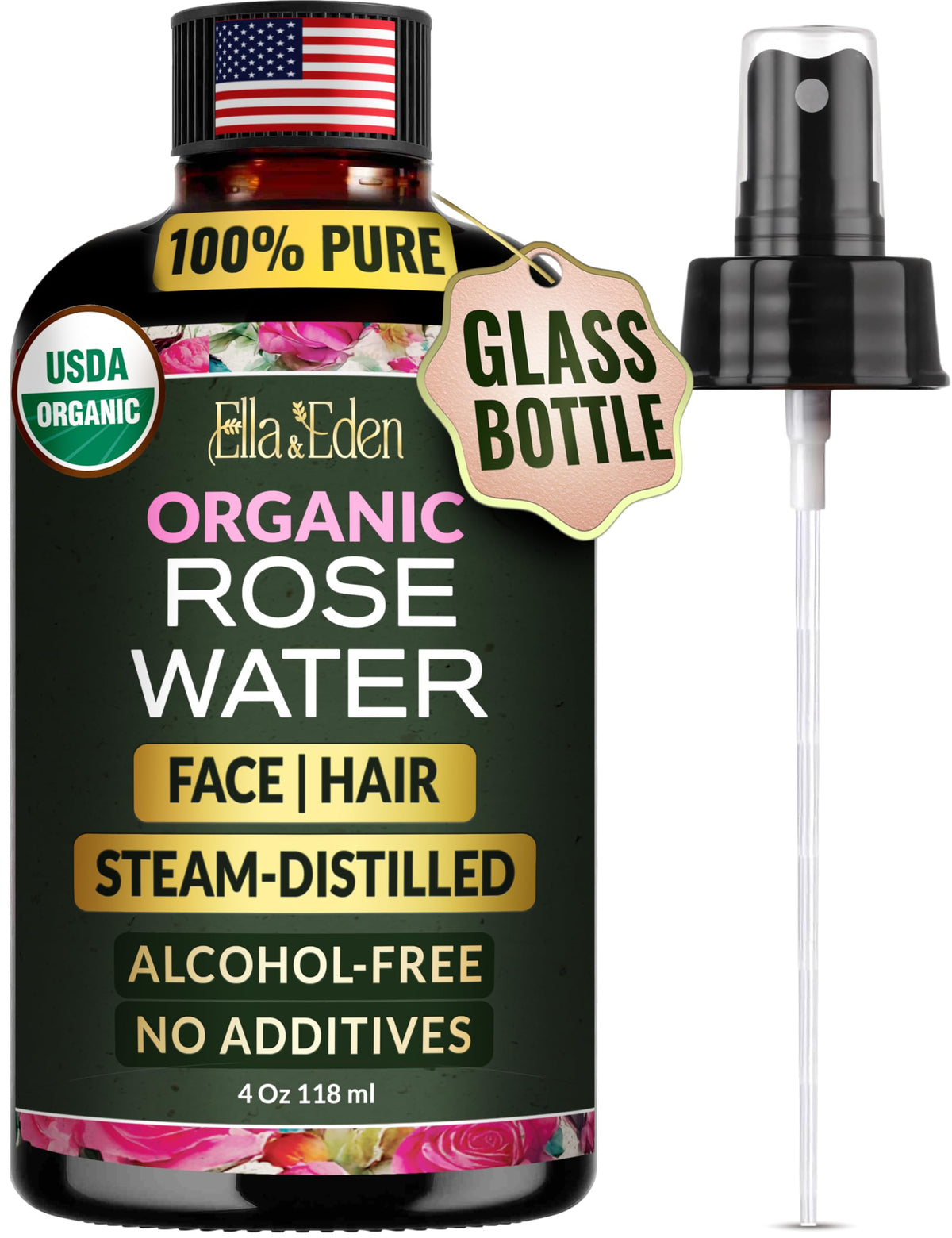 Ella & Eden Eau de Rose Brume Visage: hydratante et apaisante pour la peau.