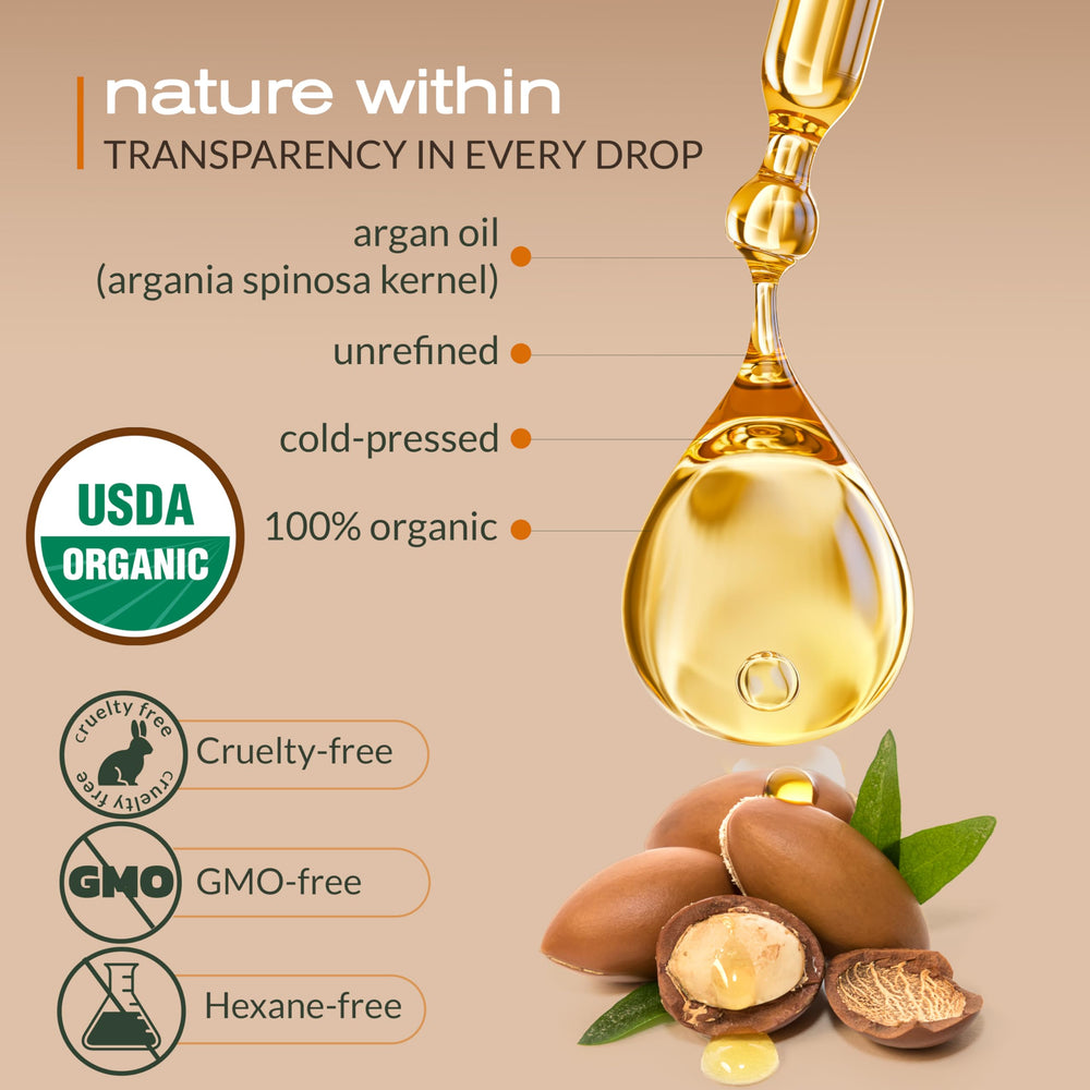 Ella & Eden huile d'argan bio - gouttes précises pour une application douce.