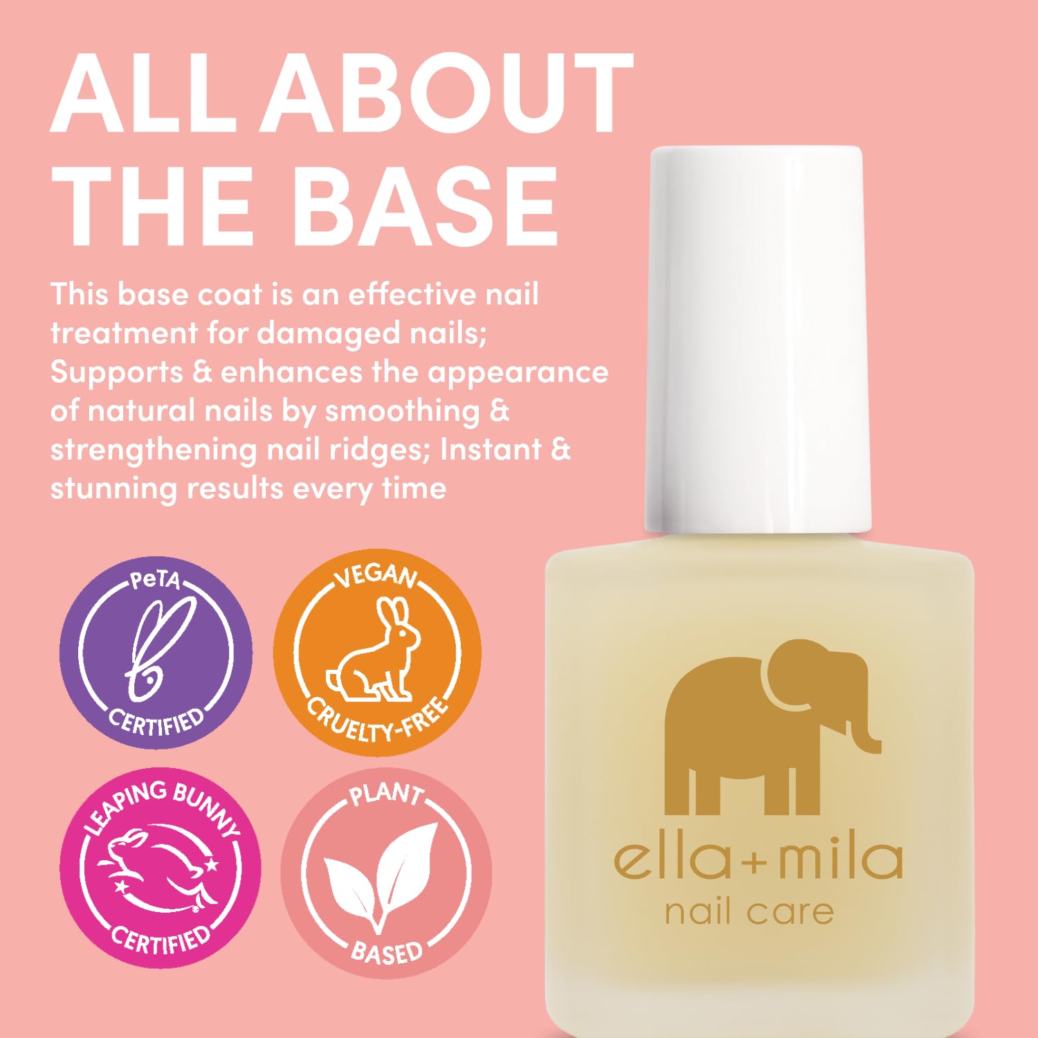 ella-mila Base Coat : protection des ongles naturels contre les taches