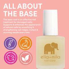ella-mila Base Coat : protection des ongles naturels contre les taches