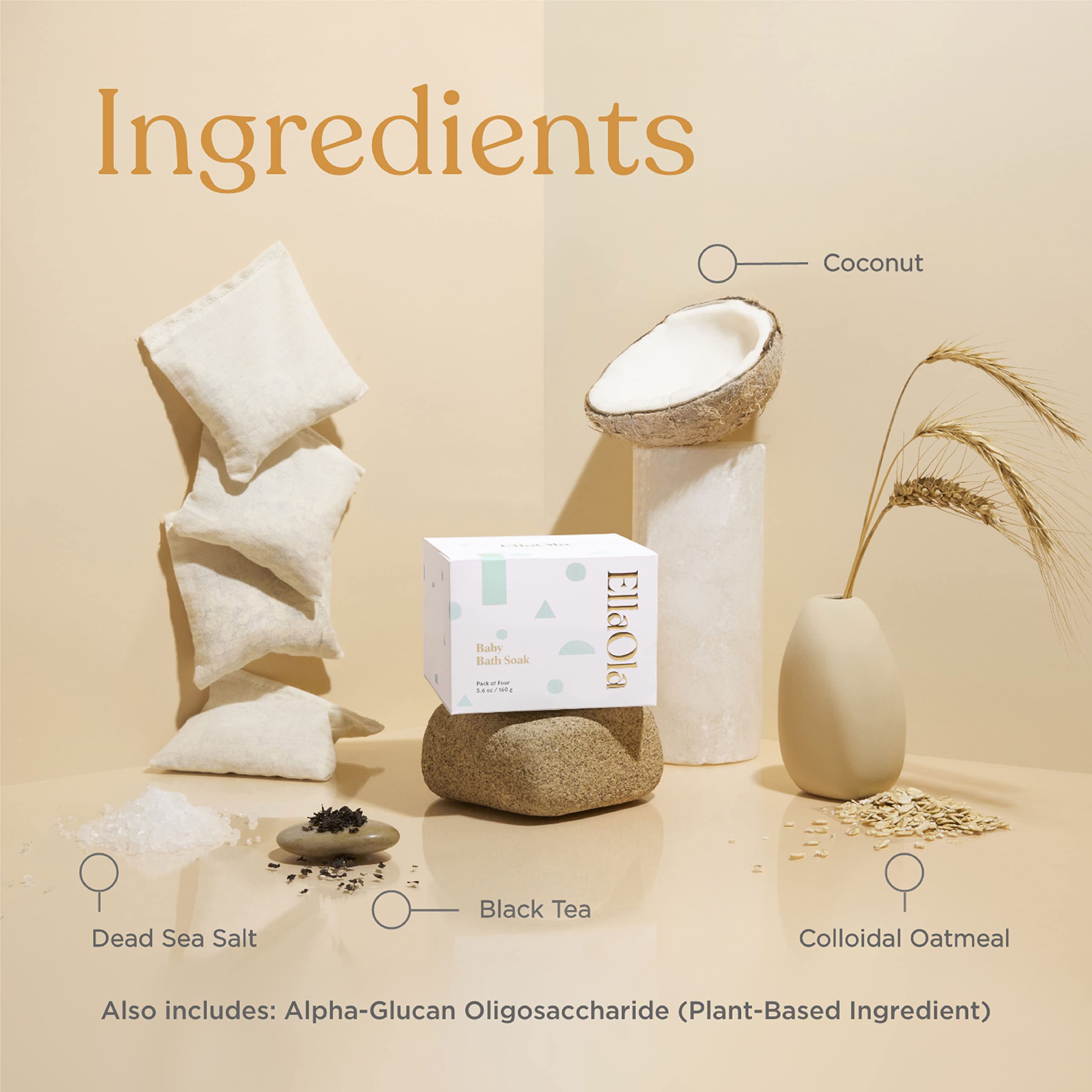 ELLAOLA Bain d’avoine: emballage sachet organique biodégradable
