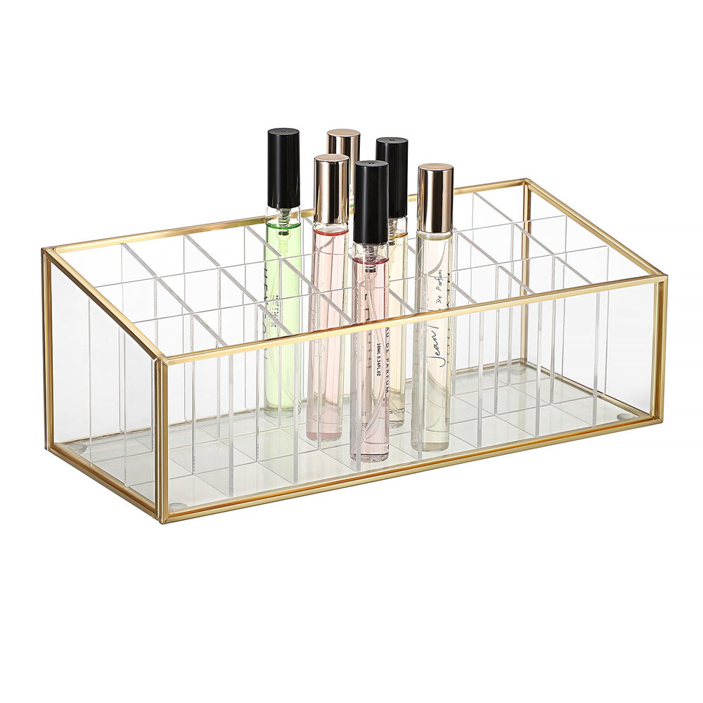 ELLDOO organisateur rollerball 24 emplacements sur une coiffeuse, rangement clair.