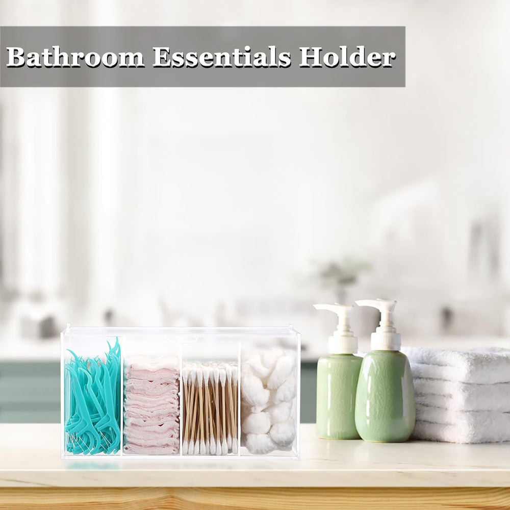 ELLDOO Organisateur d'accessoires cils, rangement sûr pour cotons et tampons.