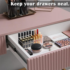 ELLDOO Rangement brosses maquillage et mascara, accès facile chaque matin.