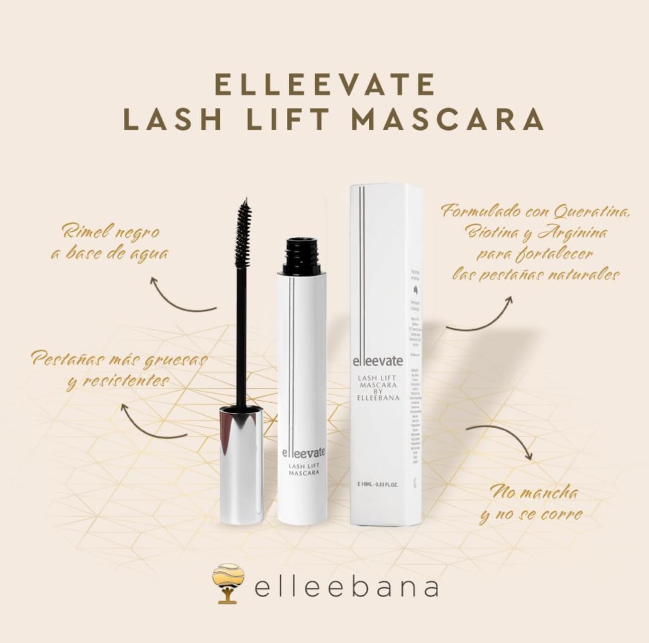 elleevate-mascara-brosse-spirale : brosse spiralée pour séparer les cils et ajouter du volume.