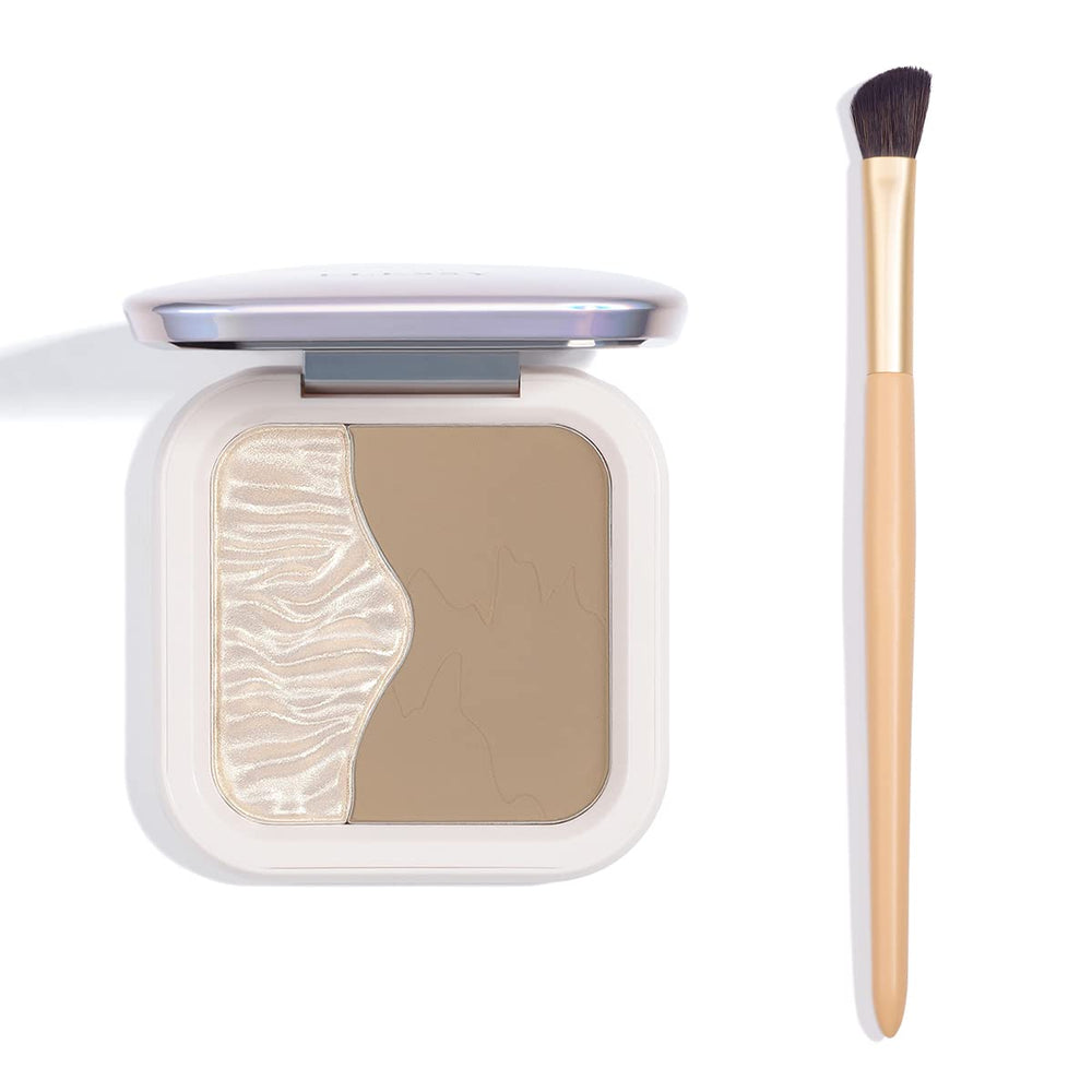 Palette ELLESY lumière et contour 2-en-1, facilite le sculptage du visage.
