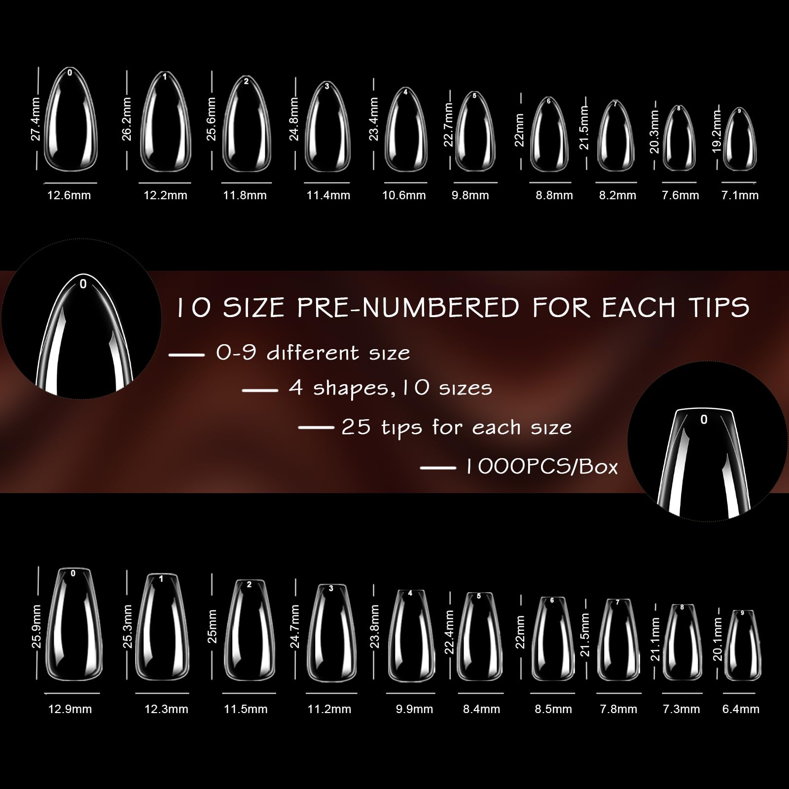 ELLEWIN étui rangement: organisation facile pour les ongles clairs.