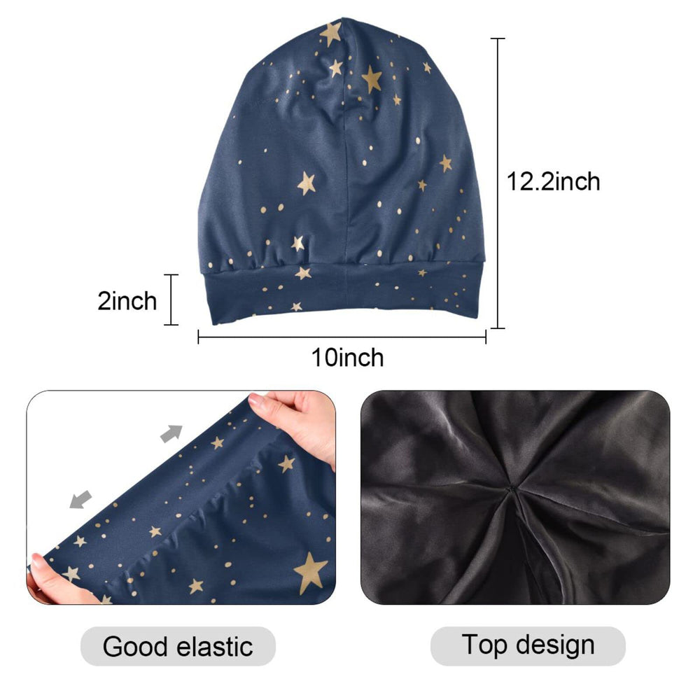 ElliTarr bonnet satin prévention des noeuds pour cheveux long