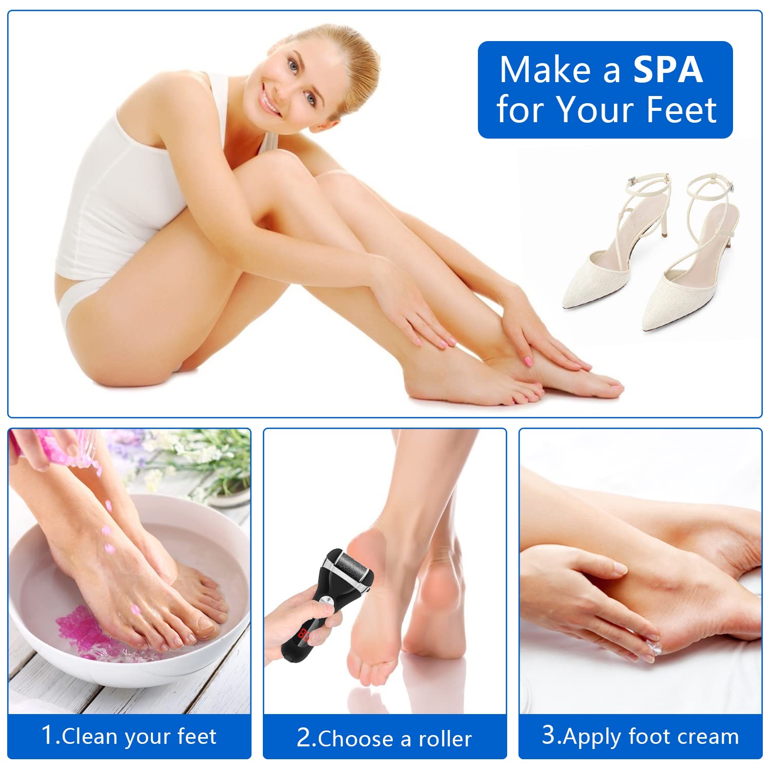 Kit complet Elmchee pour soins des pieds à domicile