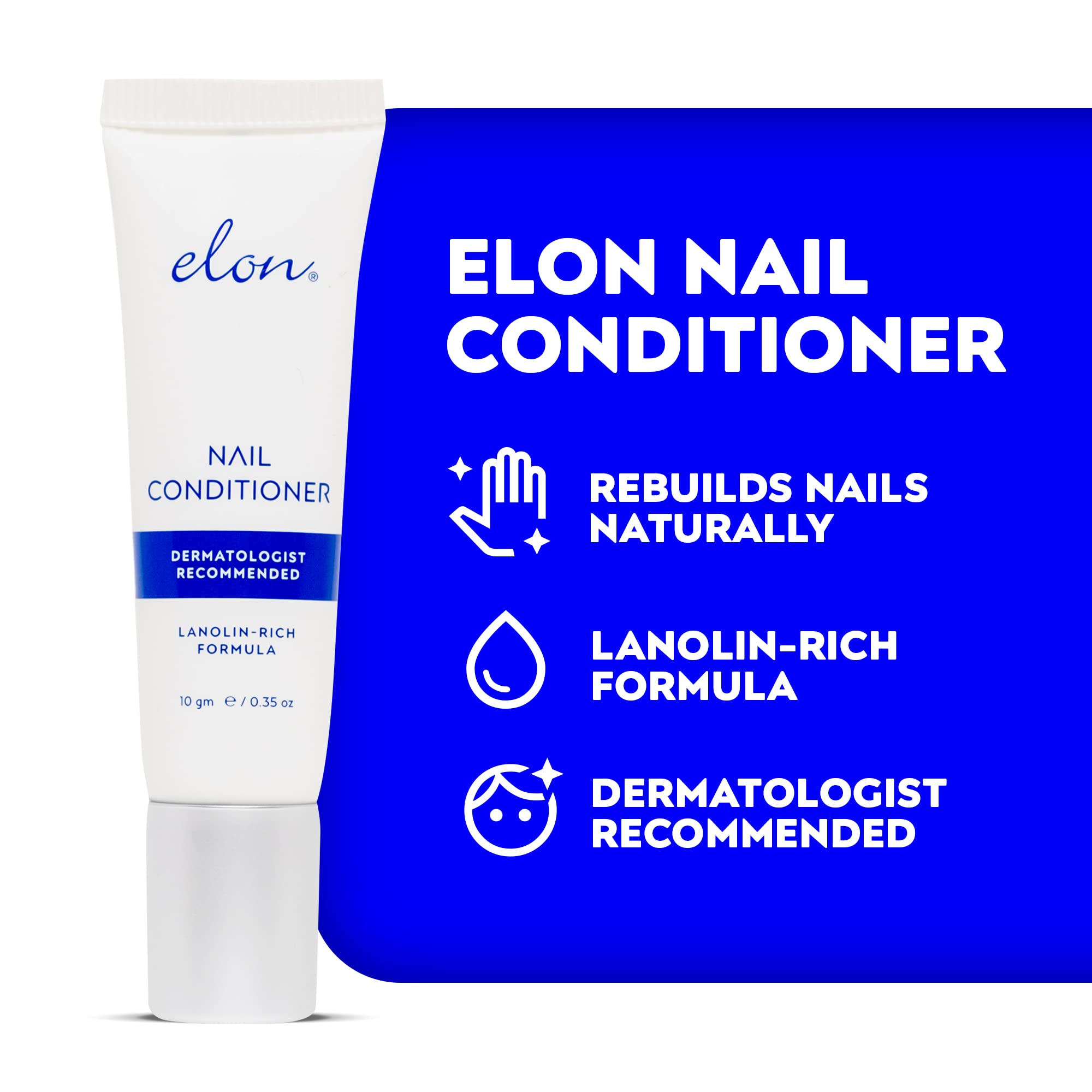Applicateur Elon Lanoline-Rich prêt à lisser le soin sur les cuticules.