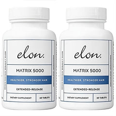Elon Matrix 5000: bouteille à libération prolongée pour une nutrition capillaire continue.
