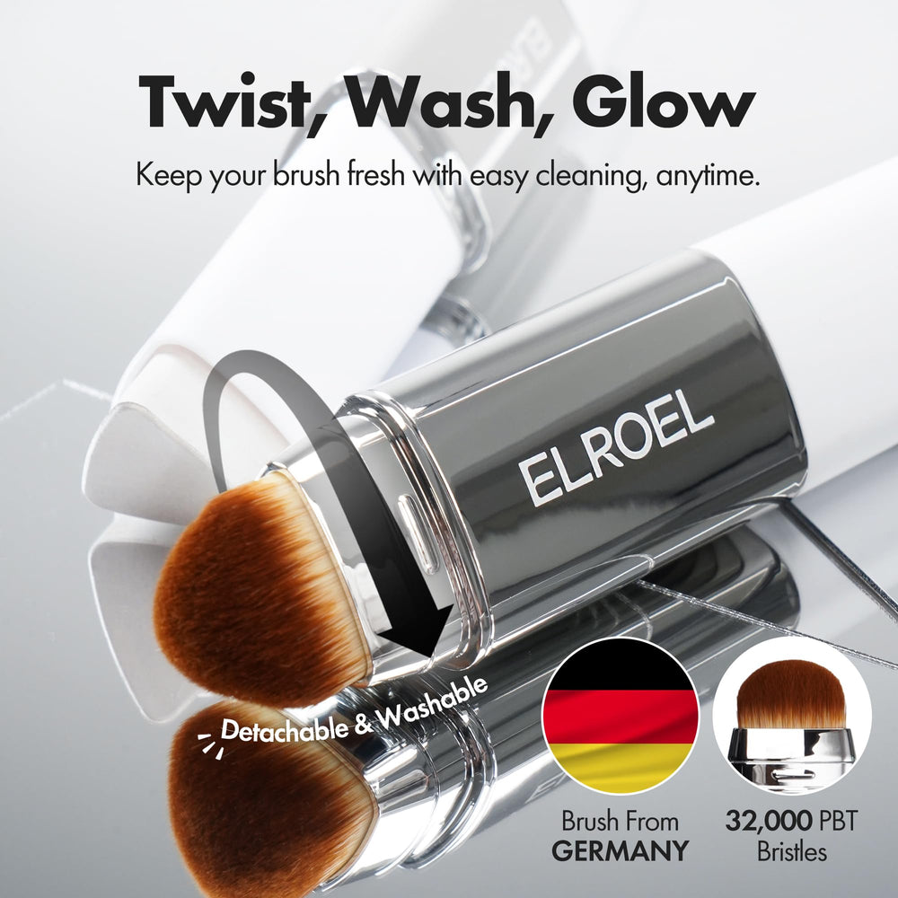 ELROEL Blanc Cover Stick V, baume-a-creme transformant le soin en fond.
