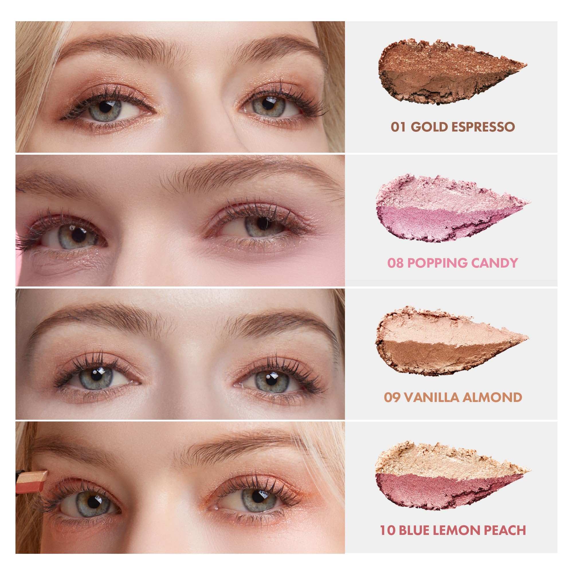 ELROEL Blanc Double Shadow Stick creamy glide for smooth application