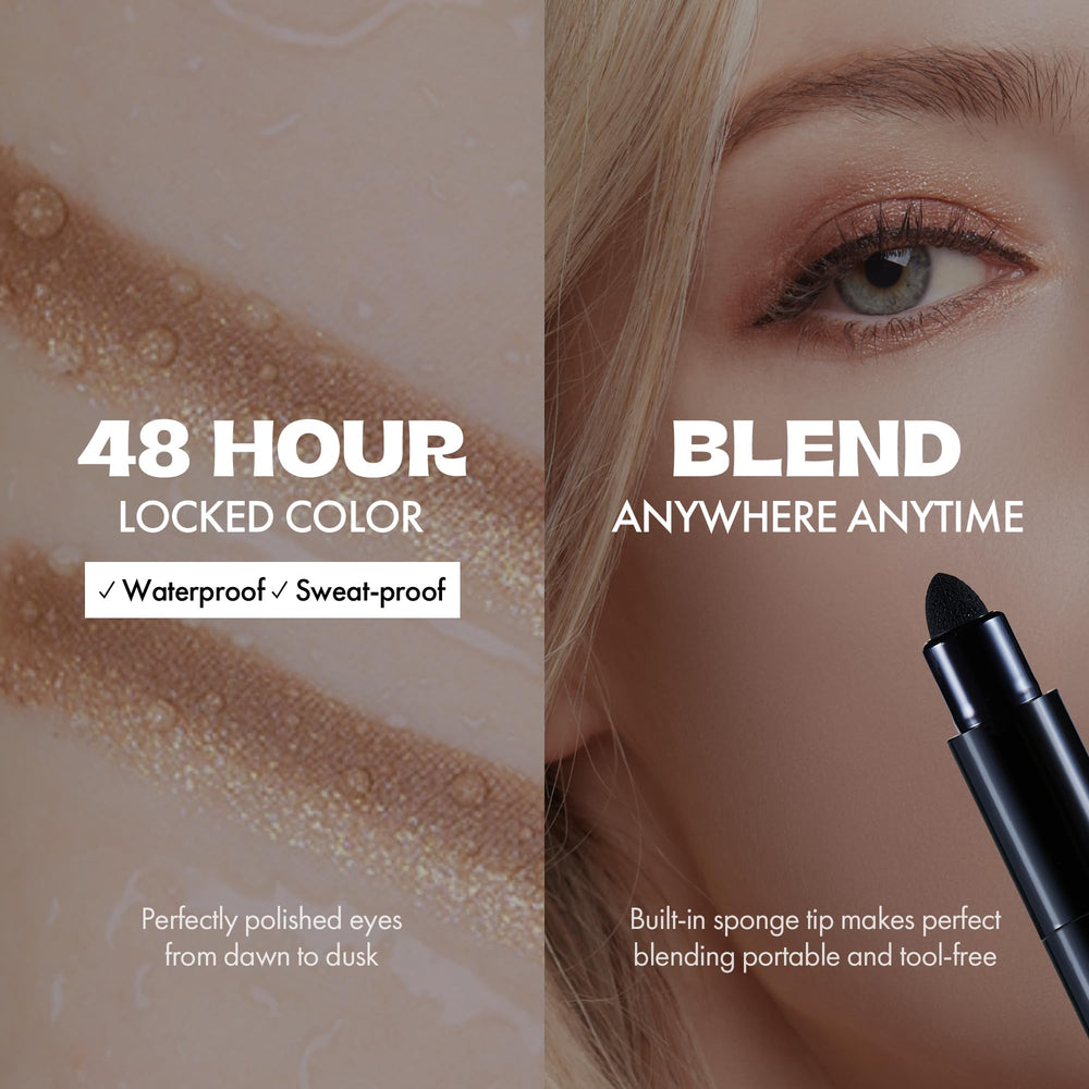 ELROEL Blanc Double Shadow Stick Vanilla-Almond soft matte finish for comfortable wear