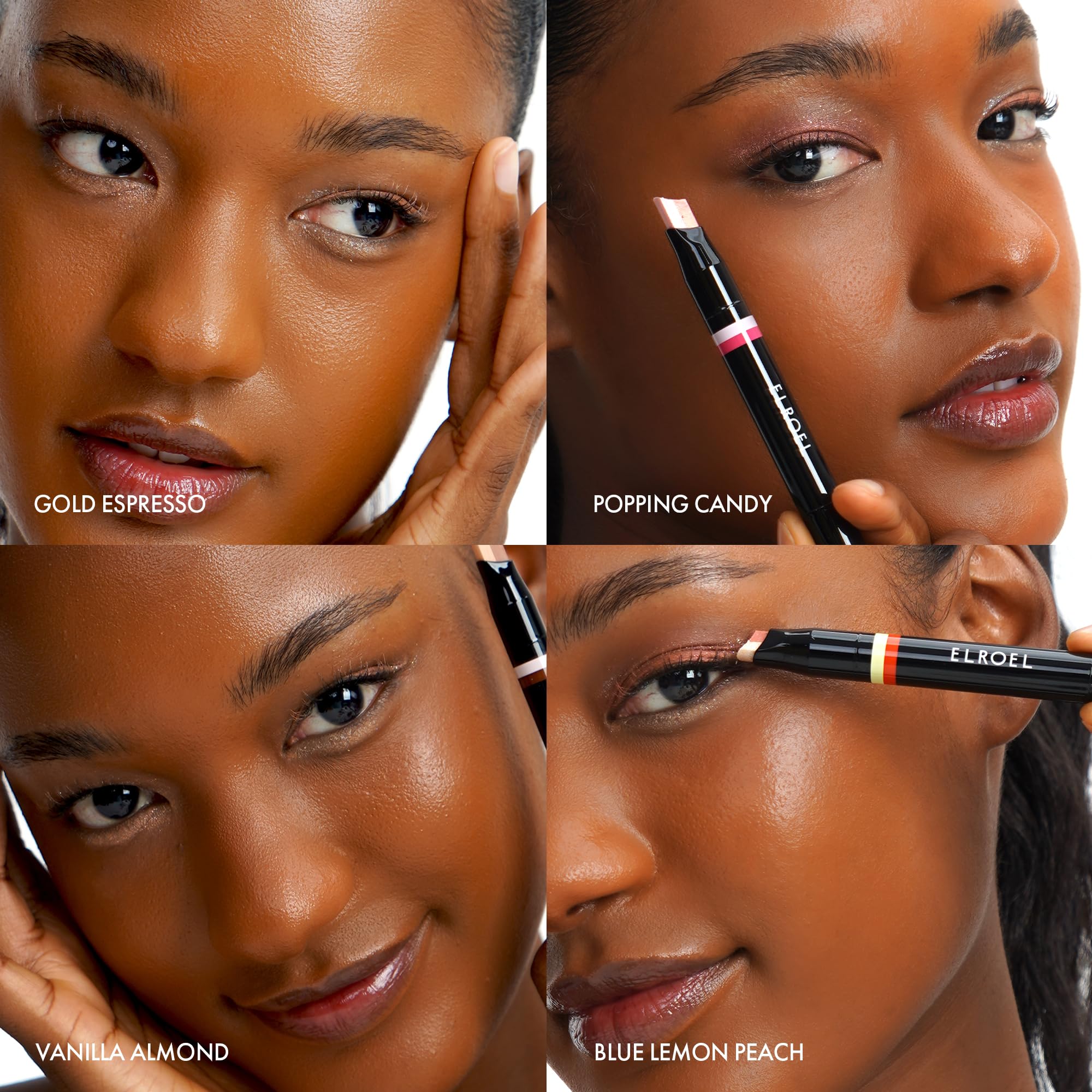 ELROEL Blanc Double Shadow Stick waterproof formula resists sweat and rain