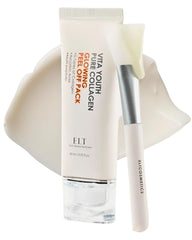 ELT Pure Collagen Peel-Off Masque Wrap avec brosse silicone pour une application propre