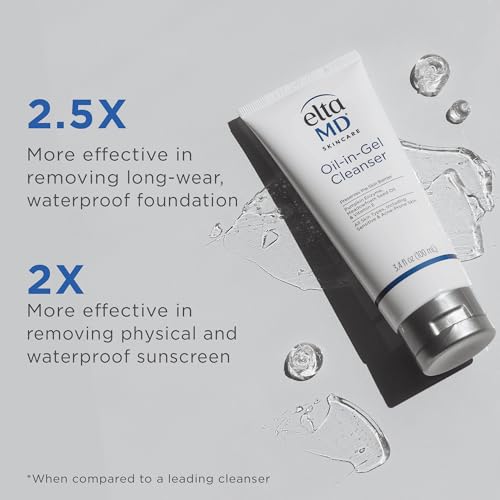 EltaMD Oil-In-Gel: démaquillage efficace des maquillages et écrans solaires.