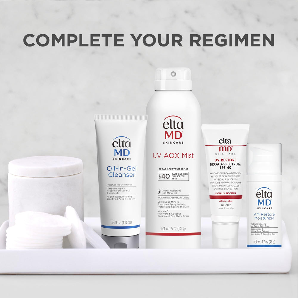 EltaMD Oil-In-Gel: massage visage et cou pour une sensation de propreté.