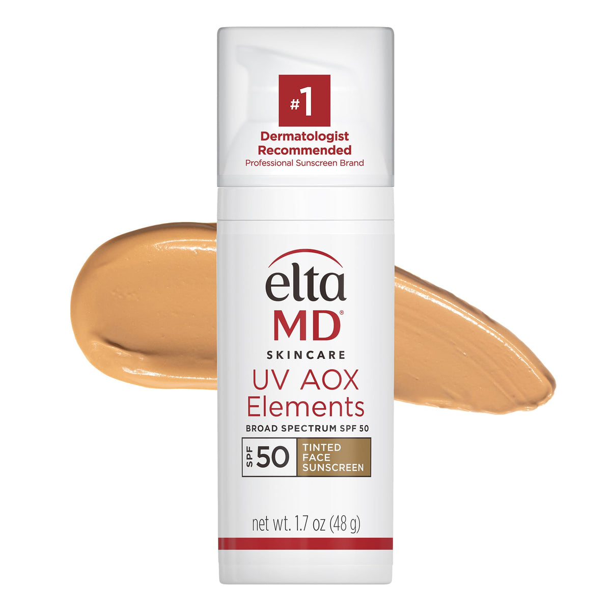 EltaMD UV AOX Elements flacon-pompe prêt à l’emploi pour application facile et hydratante.