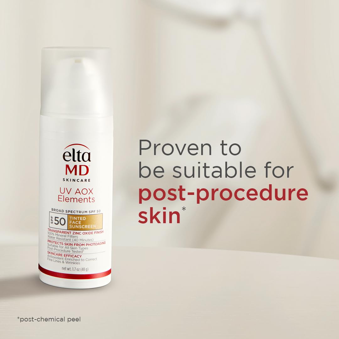 EltaMD UV AOX Elements peau-sensible formulation douce adaptée aux peaux sensibles.