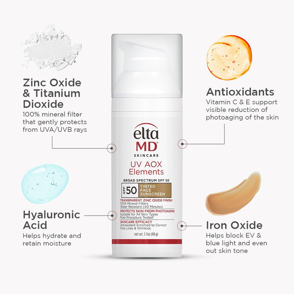 EltaMD UV AOX Elements protection-uv-50 protection solaire fiable.