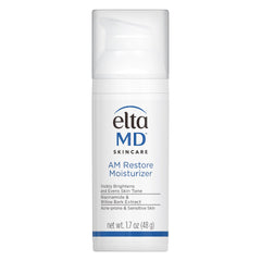 EltaMD AM Restore – bouteille-pompe avec hydratation légère pour le visage.