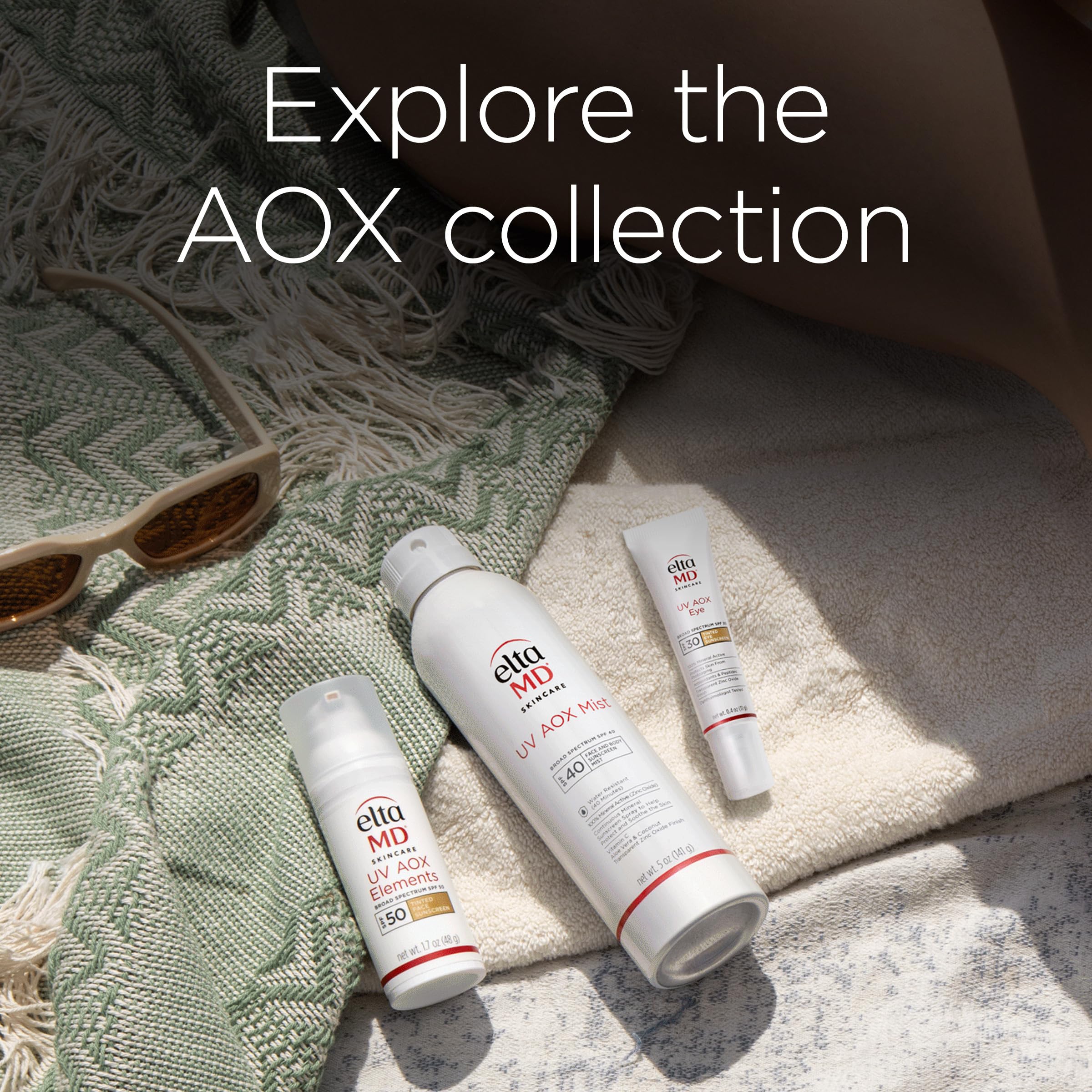 EltaMD AOX Soin Yeux, protection solaire et soin autour des yeux en un seul produit.