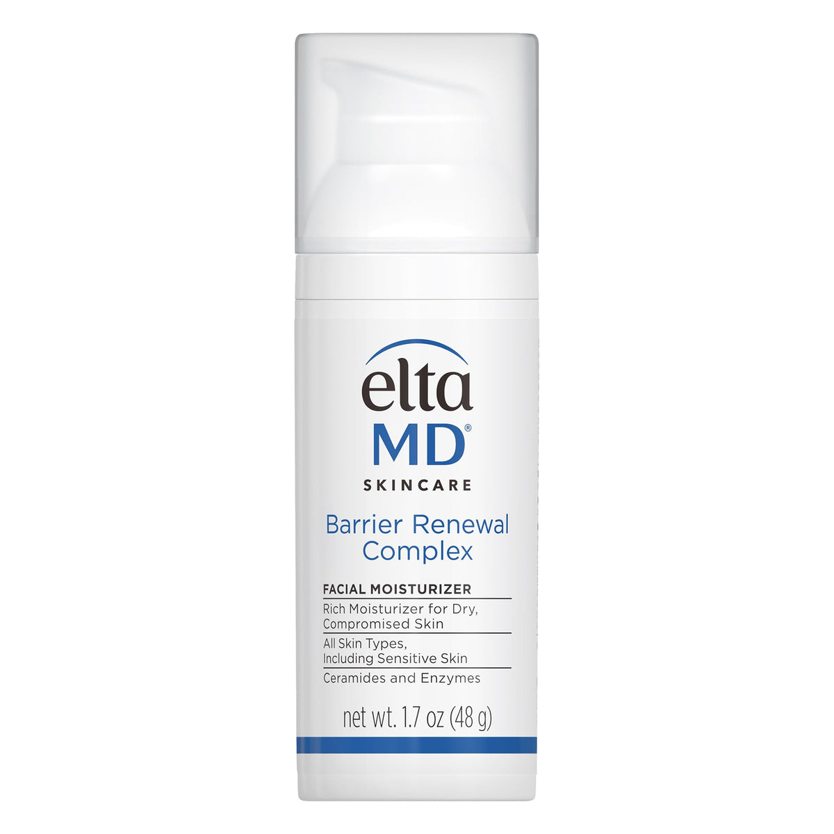 EltaMD Barrier Renewal Complex, bouteille pompe, hydratation durable pour peau sèche