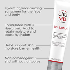 EltaMD UV Lotion Texture Hydratante: soin léger pour tout le corps.