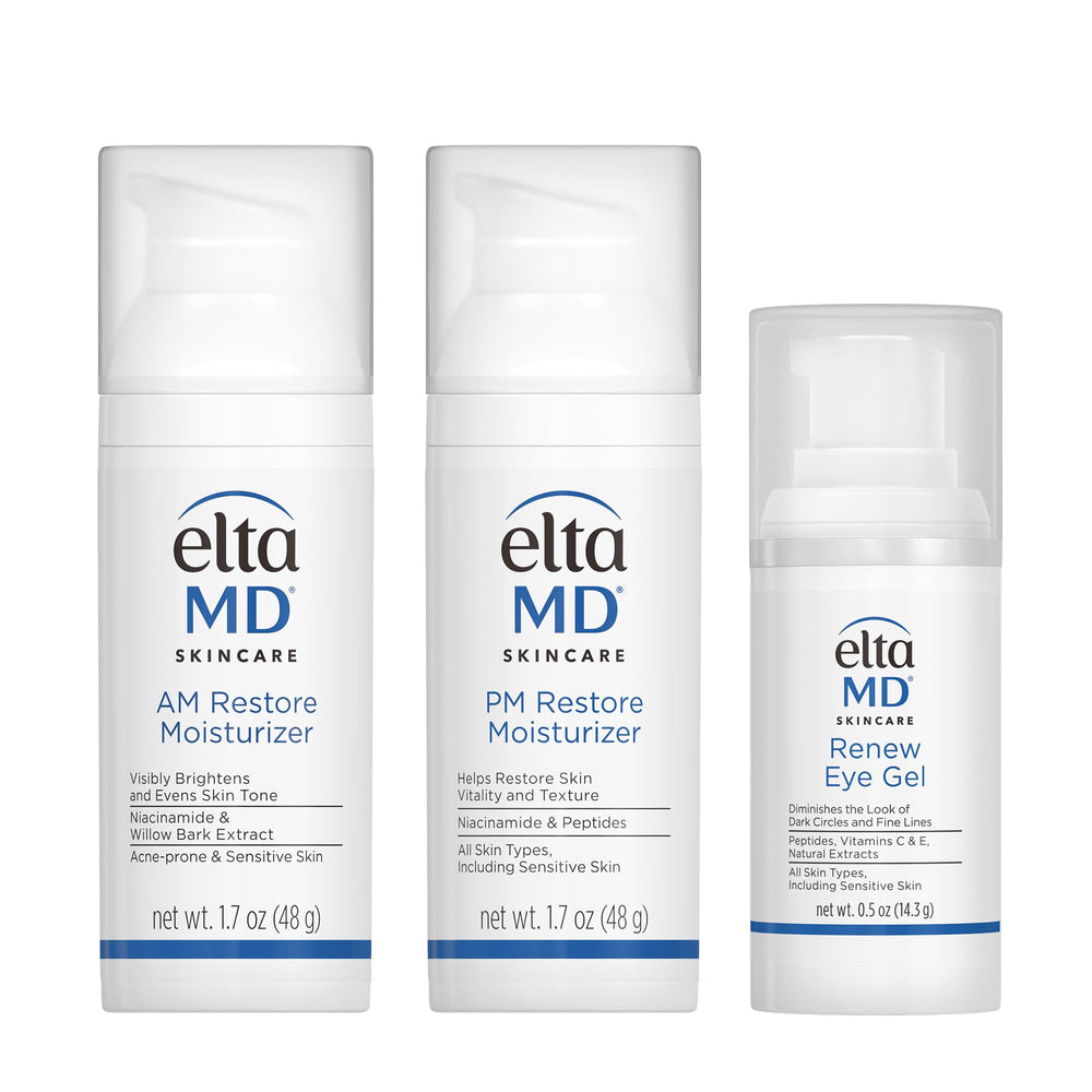 EltaMD AM Restore, flacon visage: hydratation légère pour démarrer la journée.