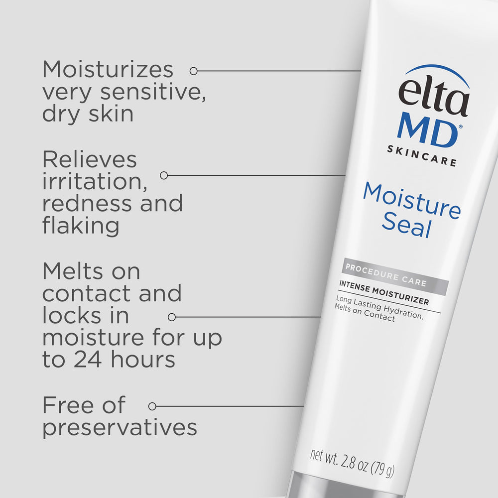 Texture nourrissante d'EltaMD Moisture Seal pour peau sensible.