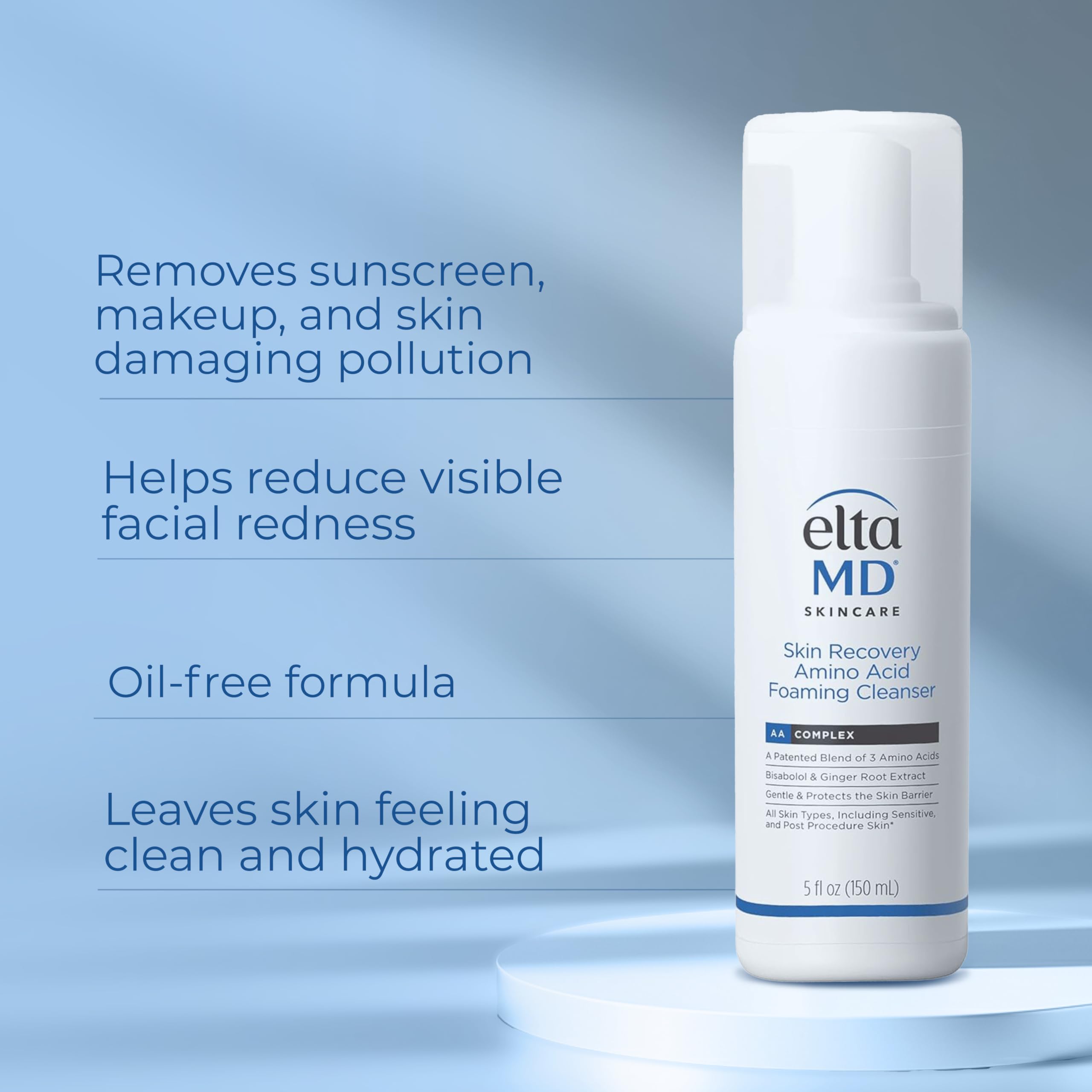 EltaMD Nettoyant mousse visage sensible : nettoie en douceur tout en respectant la peau.