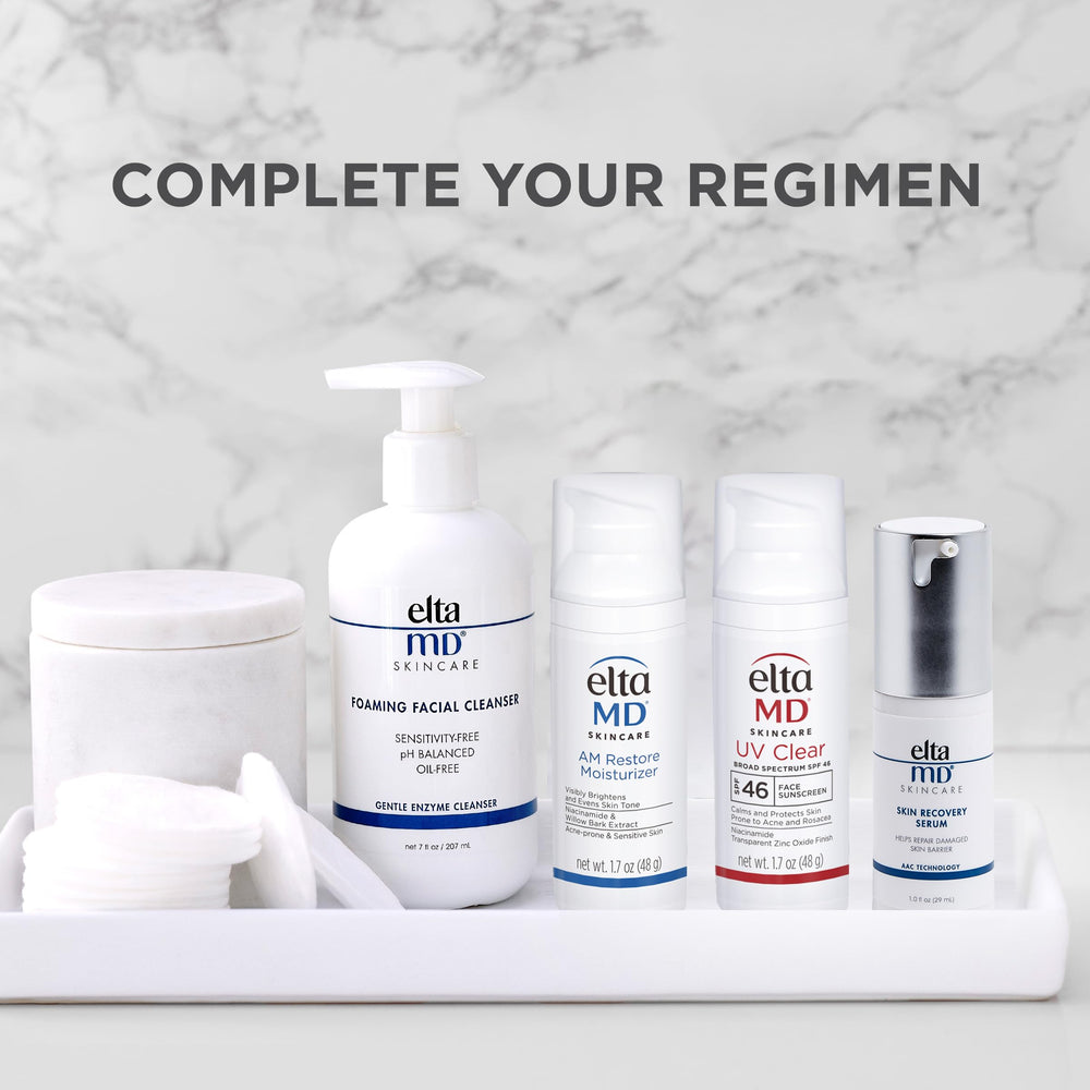 EltaMD Rinçage Eau Tiède Visage: peau rafraîchie après chaque rinçage.