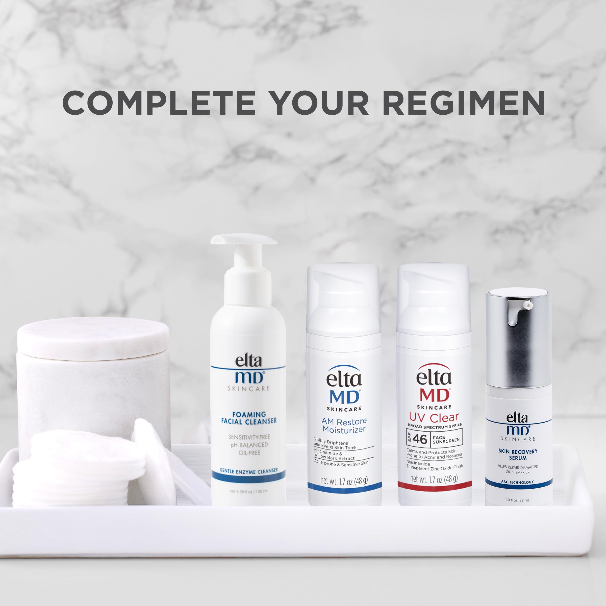 EltaMD soin visage quotidien pour peau sensible et acnéique.