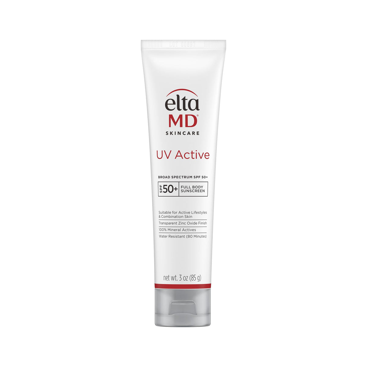EltaMD UV Active: crème solaire minérale pour visage et corps, protection UVA/UVB élevée.