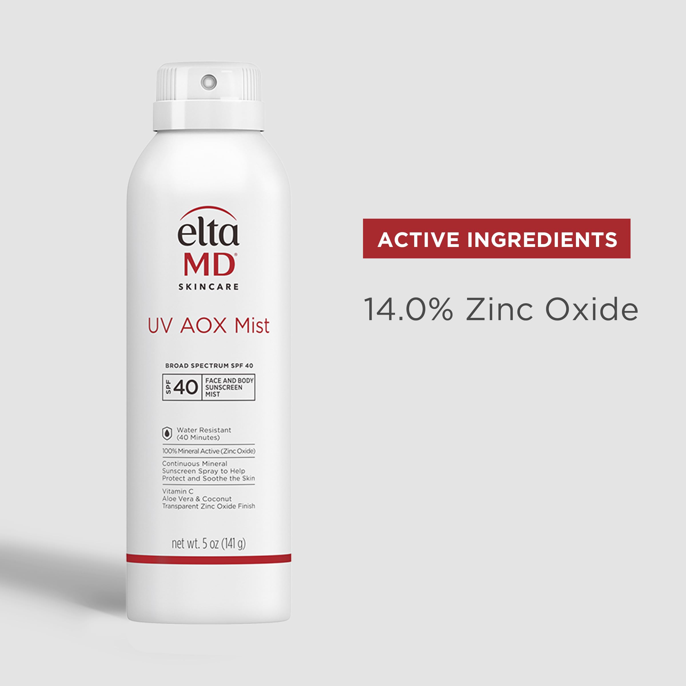 EltaMD UV AOX Mist résiste à l eau et à la transpiration pendant l effort