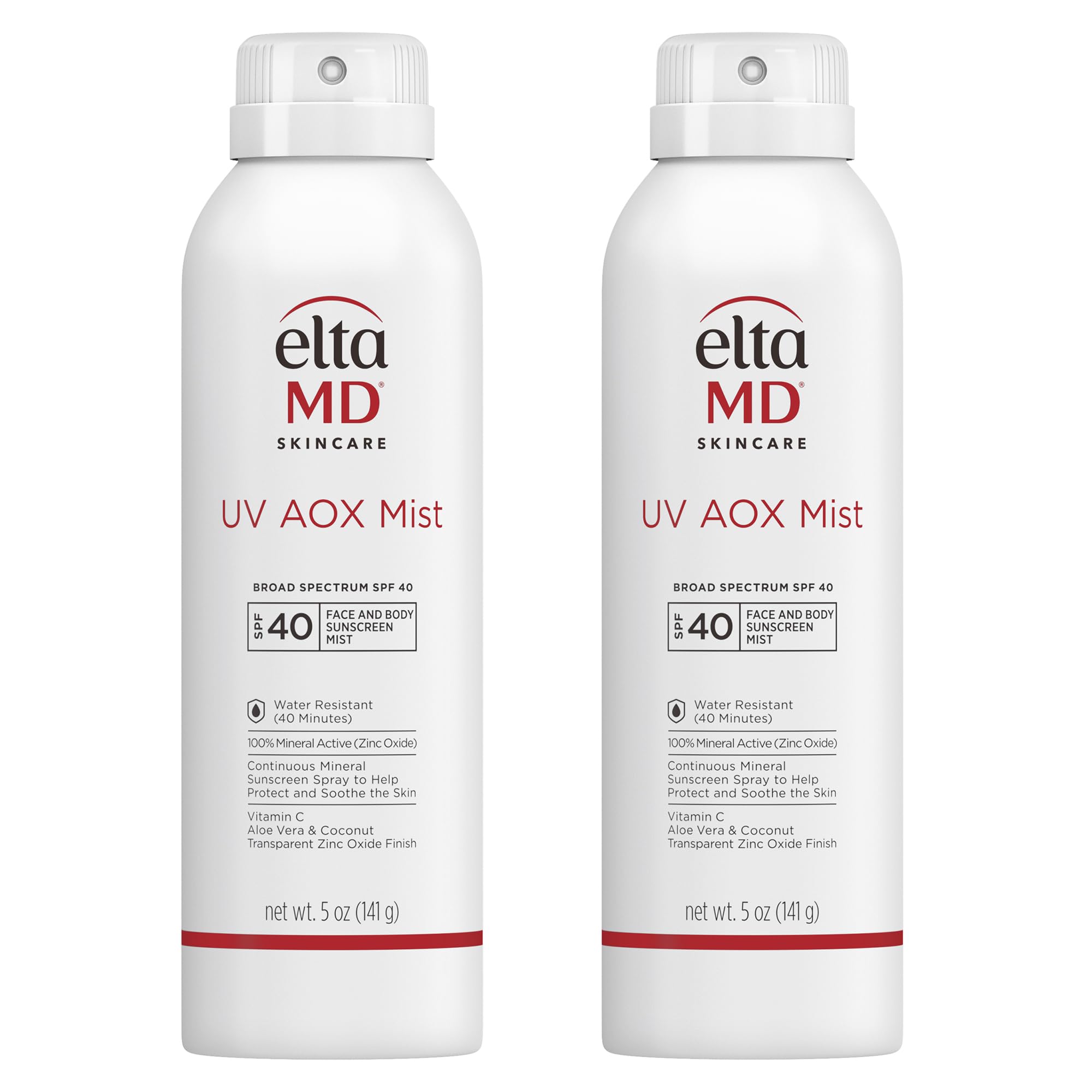 EltaMD UV AOX Mist SPF40 protège visage et corps par spray léger et rapide