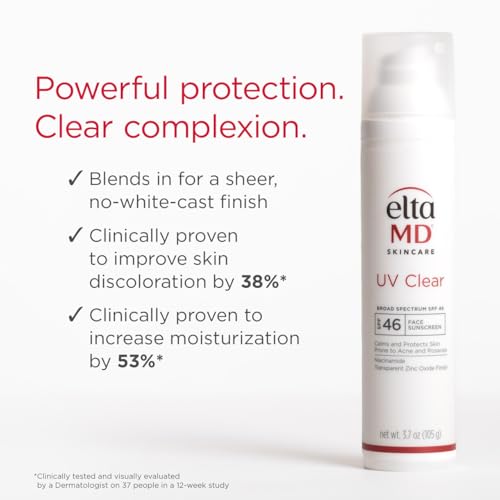 EltaMD UV Clear SPF 46 – Application en dessous du maquillage pour protection continue.