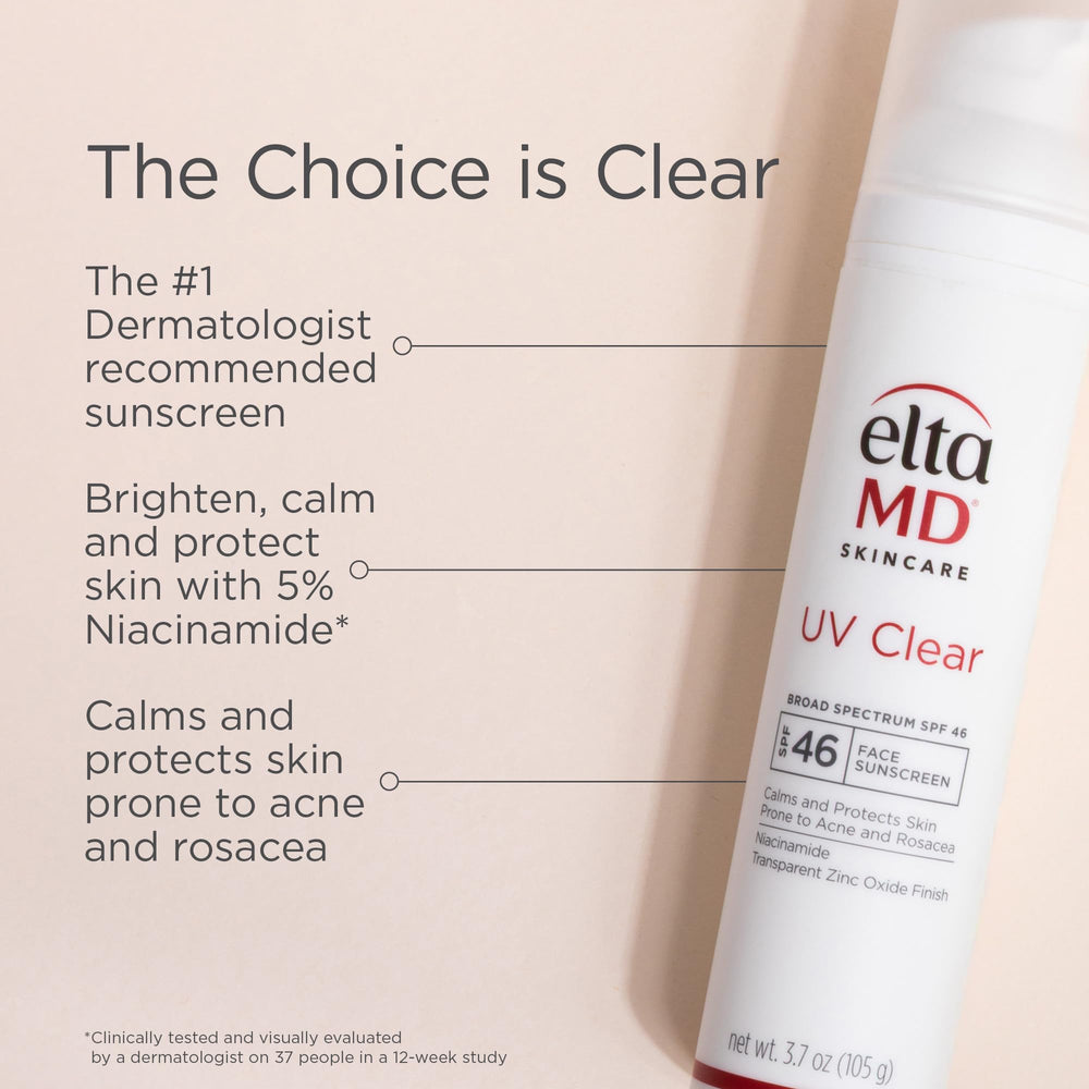 EltaMD UV Clear SPF 46 – Format voyage pratique de 50 ml.