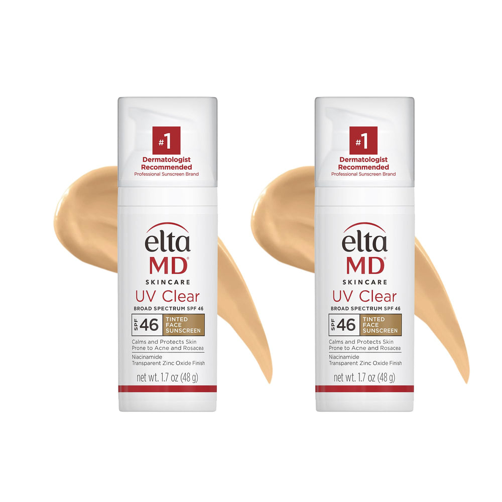 EltaMD UV Clear Teinté – bouteille-pompe pratique pour une application rapide