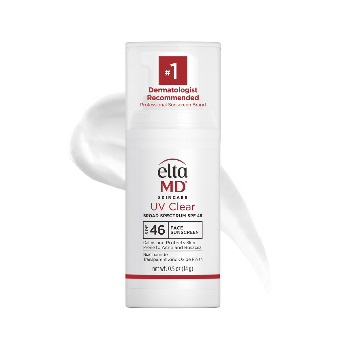 EltaMD UV Clear visuel petit format avec protection légère en voyage
