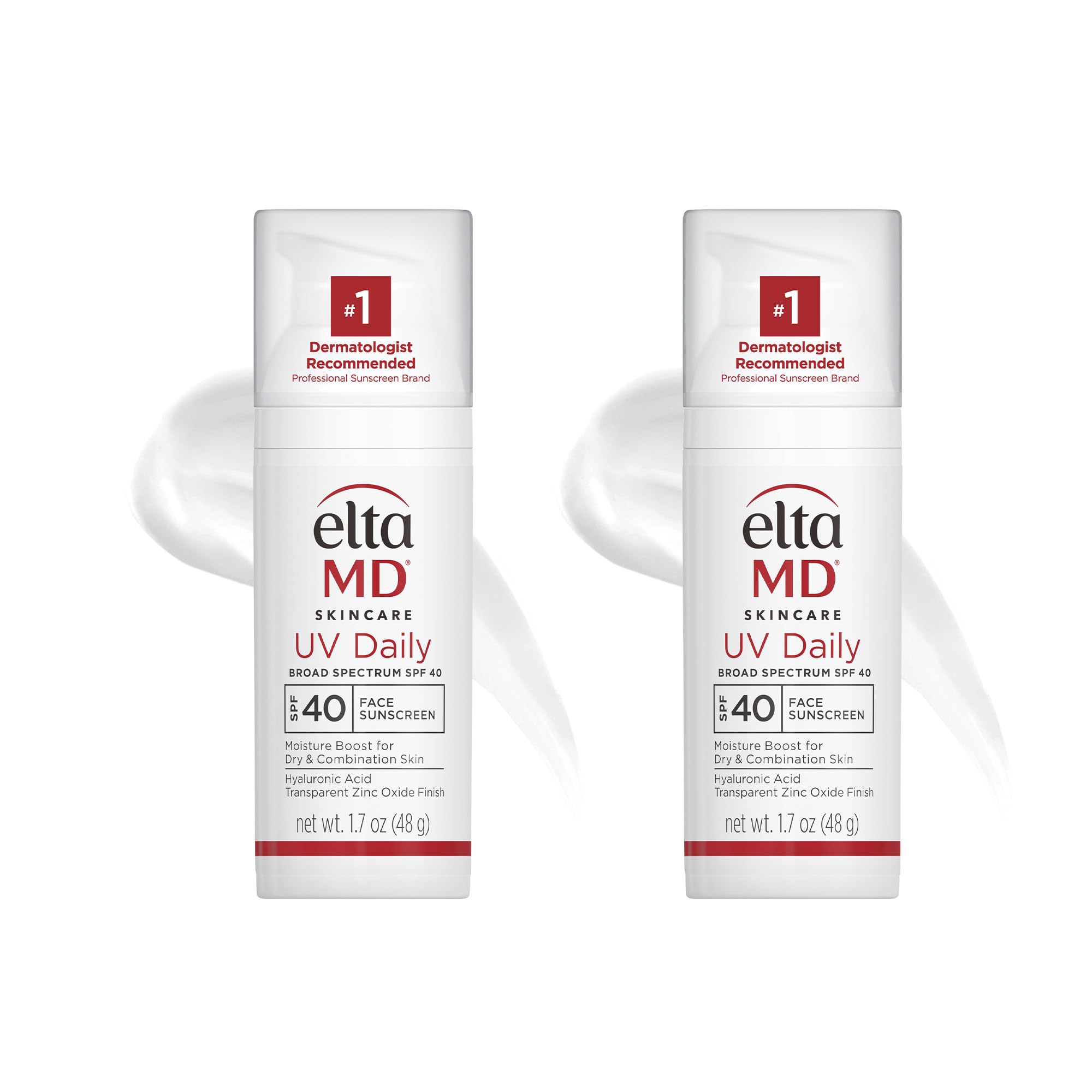 EltaMD UV Daily SPF 40 montre la bouteille-pompe prête à hydrater et protéger.