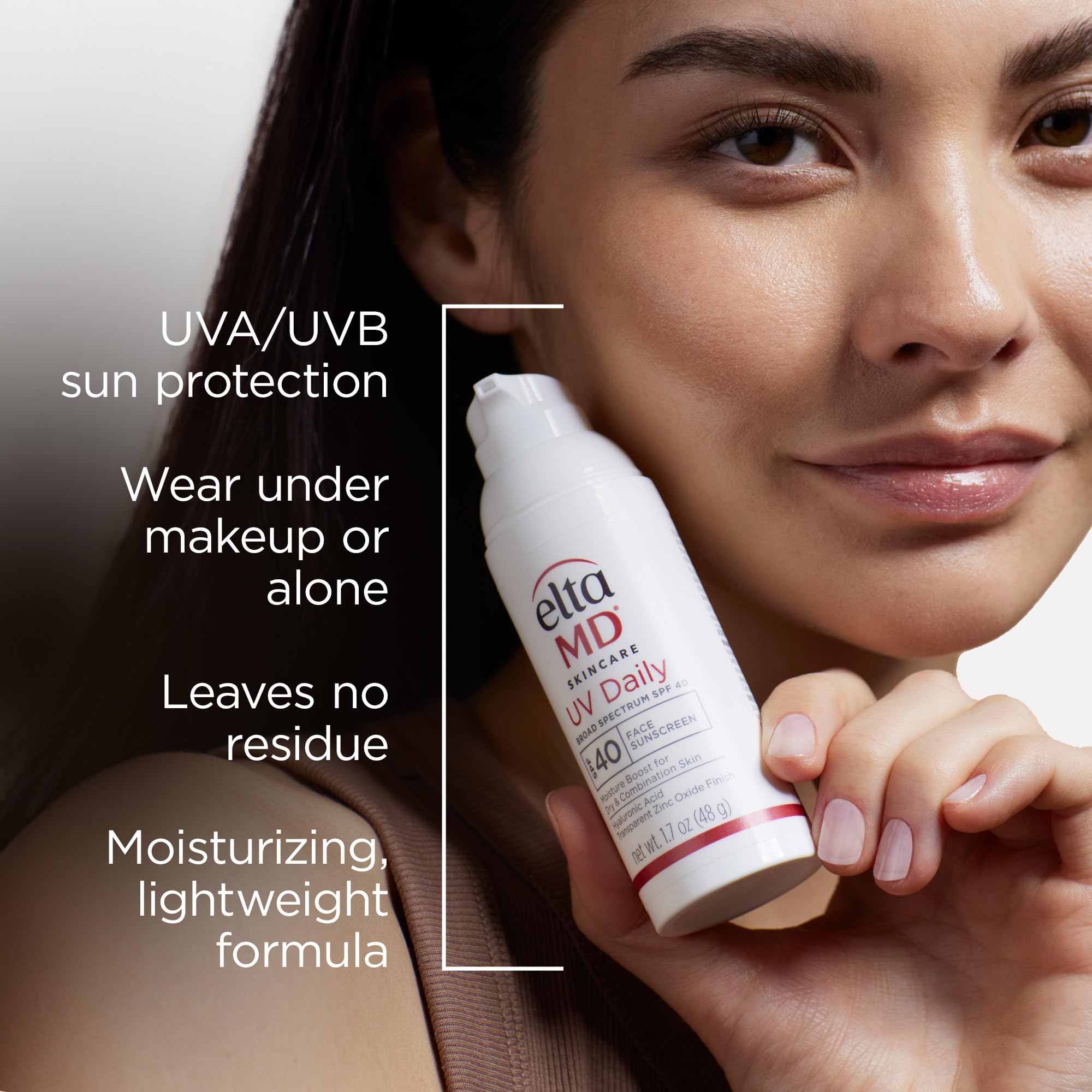 EltaMD UV Daily - texture legere, ideal sous le maquillage.