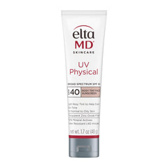 EltaMD UV Physical Rosy Tint SPF40 – flacon, protection minérale fiable pour le visage