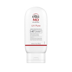 EltaMD UV Pure emballage visuel, crème solaire minérale pour toute la famille.