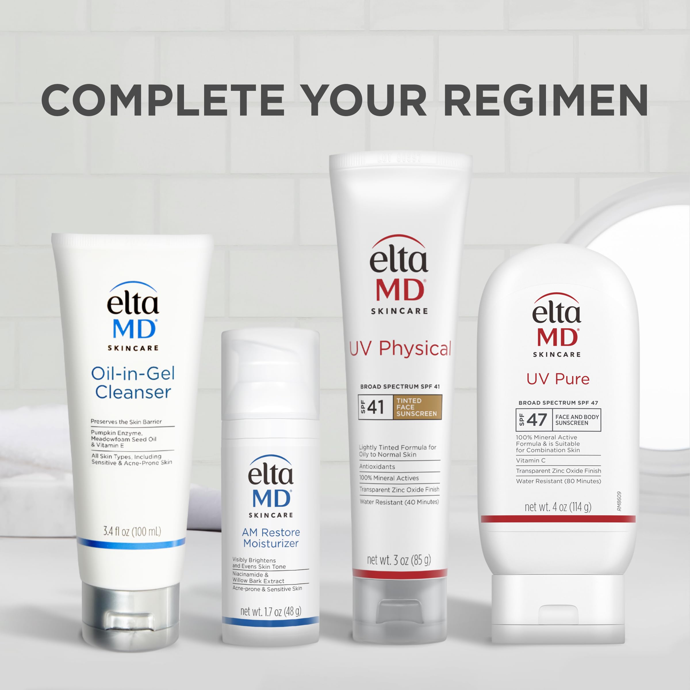 EltaMD UV Pure peau humide et sèche, application fluide sur tout type de peau.