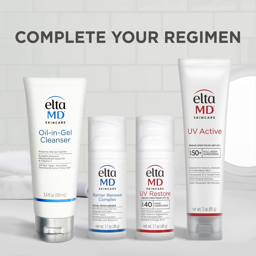 EltaMD UV Restore protection UV à large spectre: couvre UVA et UVB.