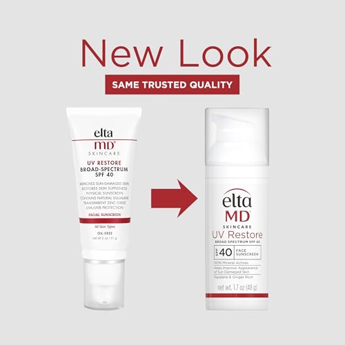 EltaMD UV Restore teinte minérale visage: crème teintée naturelle et écran solaire.